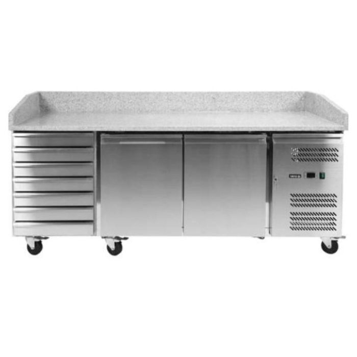 Masă pizza cu 2 uși și 7 sertare KH-PZ2610TN-HC